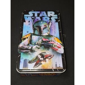 Star Wars Boba Fett Dominoes Tin Game Cardinal Industries 28‎ Dominoes new!